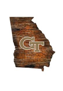 GA Tech Yellow Jackets Mini Roadmap State Sign