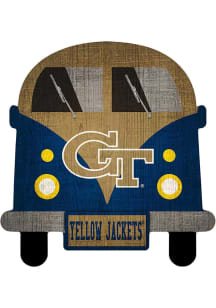 GA Tech Yellow Jackets Team Bus Sign
