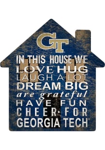 GA Tech Yellow Jackets 12 inch House Sign