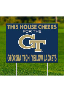 GA Tech Yellow Jackets This House Cheers For Yard Sign