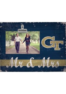 GA Tech Yellow Jackets Mr and Mrs Clip Picture Frame
