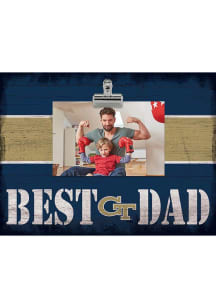 GA Tech Yellow Jackets Best Dad Clip Picture Frame