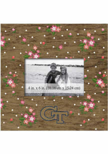 GA Tech Yellow Jackets Floral Picture Frame