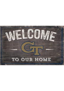 GA Tech Yellow Jackets Welcome to our Home Sign