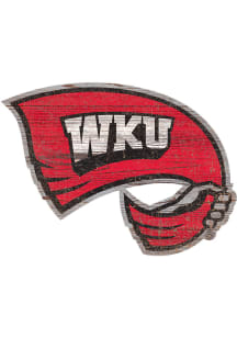 Western Kentucky Hilltoppers Distressed Logo Cutout Sign