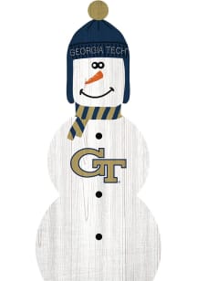 GA Tech Yellow Jackets Snowman Leaner Sign