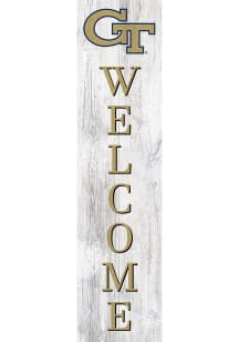 GA Tech Yellow Jackets 48 Inch Welcome Leaner Sign