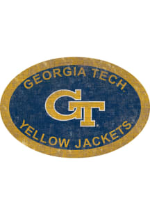 GA Tech Yellow Jackets 46 Inch Oval Team Sign