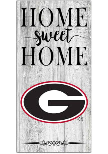 Georgia Bulldogs Home Sweet Home Whitewashed Sign