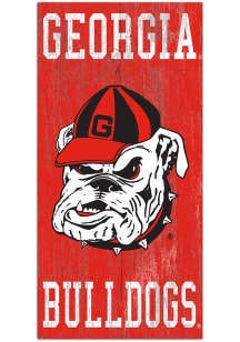 Georgia Bulldogs Heritage Logo 6x12 Sign