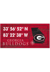 Georgia Bulldogs Horizontal Coordinate Sign