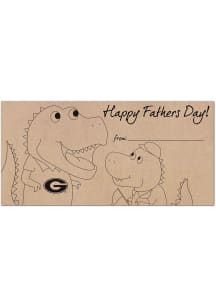 Georgia Bulldogs Fathers Day Coloring Sign
