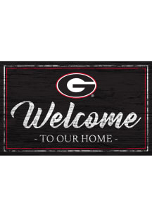 Georgia Bulldogs Welcome to our Home 6x12 Sign