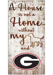Georgia Bulldogs A House is not a Home Sign