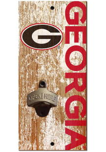 Georgia Bulldogs Distressed Bottle Opener Sign