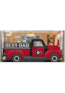 Georgia Bulldogs Best Dad Truck Sign