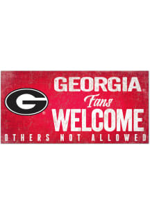 Georgia Bulldogs Fans Welcome 6x12 Sign