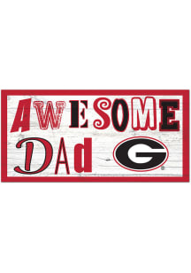 Georgia Bulldogs Awesome Dad Sign