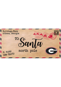 Georgia Bulldogs To Santa Sign