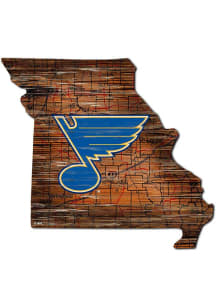 St Louis Blues 12 Mini Roadmap State Sign Sign