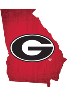 Georgia Bulldogs State Cutout Sign