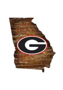 Georgia Bulldogs Mini Roadmap State Sign