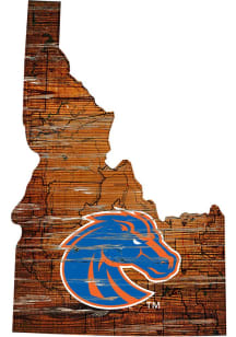 Boise State Broncos Distressed State 24 Inch Sign