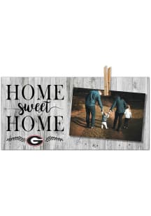 Georgia Bulldogs Home Sweet Home Clothespin Picture Frame