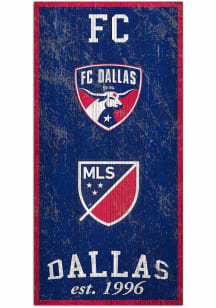 FC Dallas 6X12 Heritage Logos Sign