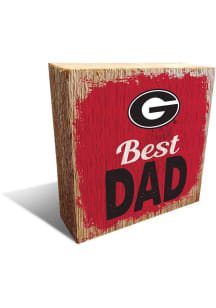 Georgia Bulldogs Best Dad Block Sign