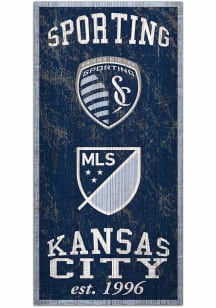 Sporting Kansas City 6X12 Heritage Logos Sign