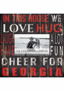 Georgia Bulldogs In This House 10x10 Picture Frame