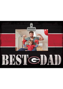 Georgia Bulldogs Best Dad Clip Picture Frame