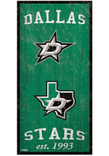 Dallas Stars 6X12 Heritage Logos Sign