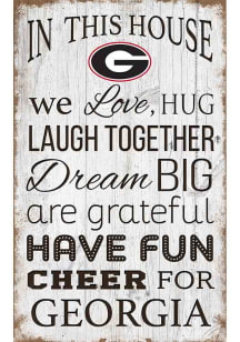 Georgia Bulldogs In This House 11x19 Sign