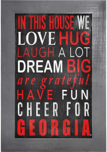 Georgia Bulldogs In This House Picture Frame