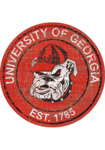 Georgia Bulldogs Round Heritage Logo Sign