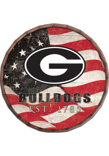 Georgia Bulldogs Flag 16 Inch Barrel Top Sign