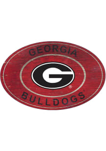 Georgia Bulldogs 46 Inch Heritage Oval Sign