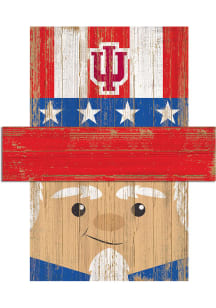 Indiana Hoosiers Patriotic Head 6x5 Sign