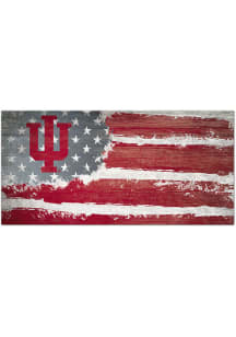 Indiana Hoosiers Flag 6x12 Sign