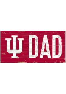 Red Indiana Hoosiers DAD Sign