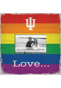 Indiana Hoosiers Love Pride Picture Frame