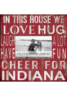 Indiana Hoosiers In This House 10x10 Picture Frame