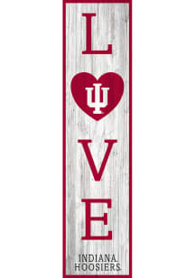 Indiana Hoosiers 24 Inch Love Leaner Sign