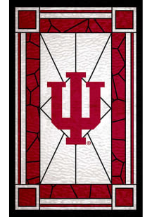 Indiana Hoosiers Stained Glass Sign