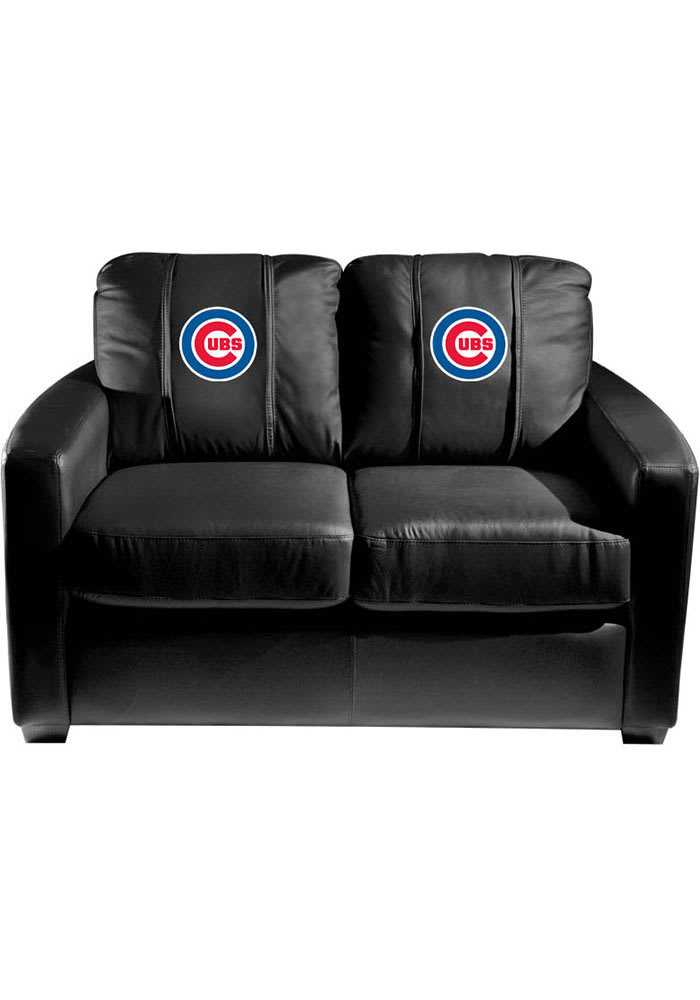 Chicago Cubs Faux Leather Love Seat