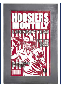 Indiana Hoosiers 11x19 Framed Monthly Sign