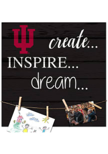 Red Indiana Hoosiers Create Inspire Dream Sign