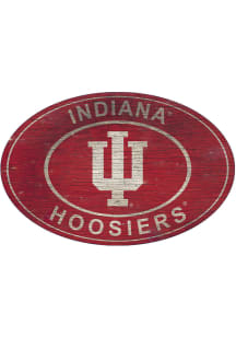 Indiana Hoosiers 46 Inch Heritage Oval Sign